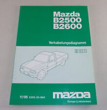 Werkstatthandbuch / Elektrik - Verkabelung Mazda B2500 B2600 Stand 11/1996