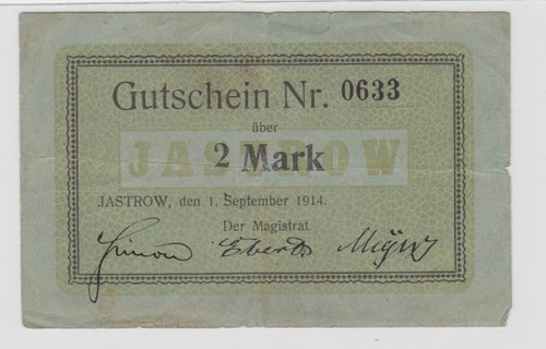 Mark banknote notgeld stadt - 2,