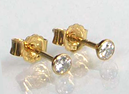 585 real gold - 585, pair