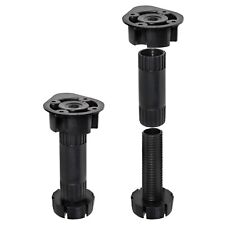 Sockelfüße Möbelbeine höhenverstellbar 95-165 mm Möbelfuß Kunststoff schwarz