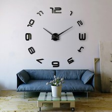 3D Design Wanduhr Deko Spiegel