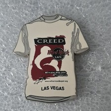 HARD ROCK CAFE LAS VEGAS - WHITE T-SHIRT WITH "CREED"