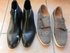 Santoni + Lloyd Schuhe, Gr. 10, Grau+Schwarz  getragen, neuwertig siehe Bilder