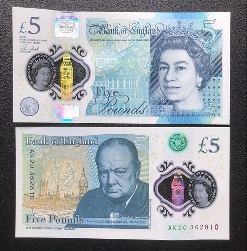 Unc bank england 5 - £5, five