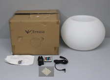 Arnusa Moderner runder beleuchteter Blumenkübel 35x24cm Pflanzgefäß Blumentopf