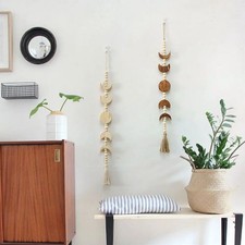 Holz Stern Mond Phasen