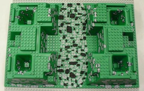 Lego baseplate raised - lego®, baseplate,
