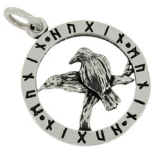 Odins Raben Runen Anhänger