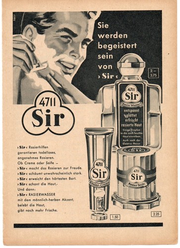 Vintage werbung 4711 sir - vintage,