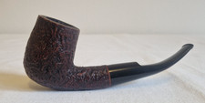 Radice Sand Grain Huber München Pfeife Bruyère Handarbeit Italy Bent Briar Pipe
