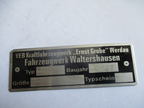 Typenschild s108 schild - s108,