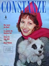 Kult-Zeitschrift CONSTANZE Nr. 4 von 1960, Cover Gerlinde Locker, Frisuren uvm.