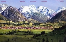 alte Ansichtskarte Oberstdorf