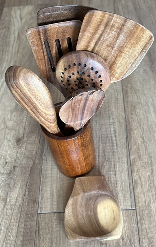 Holz besteck set - holz,