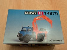 Kibri 14979 MB Unimog mit Atlas Ladekran Bausatz OVP Modell H0