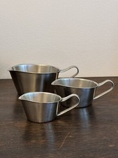 SF WMF Hotelgeschirr 3 x Saucieren Wilhelm Wagenfeld Cromargan Mid Century