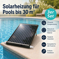 Poolheizung Solar 3er Set