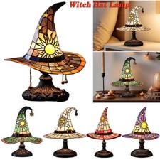 Buntglas Hexenhut Lampe LED