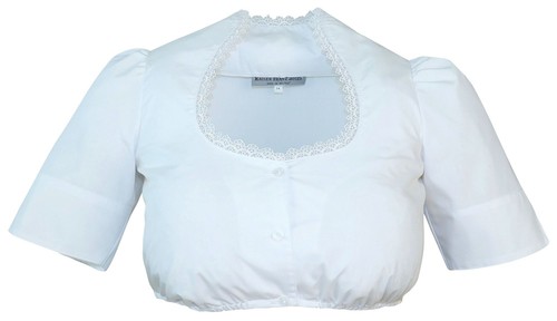 Dirndlbluse glatter arm - dirndlbluse,