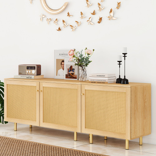 Rattan einzeltürschrank - rattan,