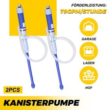 2x Benzinpumpe Fasspumpe Umfüllpumpe Kraftstoffpumpe elektrisch Batteriepumpe