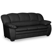 3-Sitzer-Sofa - schwarz -