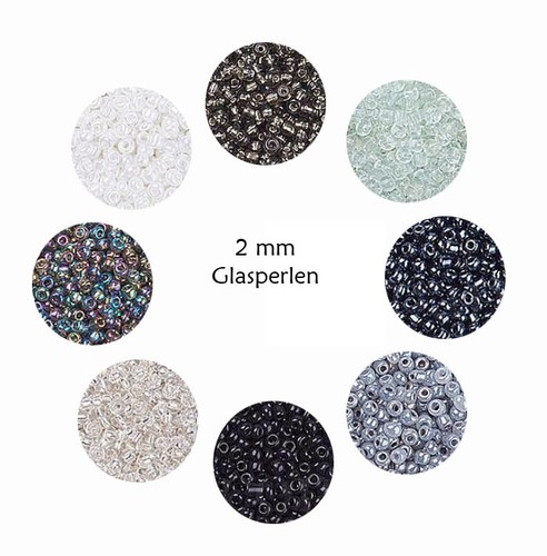 Glasperlen seed beads 1mm - glasperlen,
