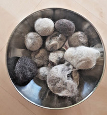Alpaka Rohwolle ca 250 g verschiedene Farben u Qualitäten filzen, spinnen