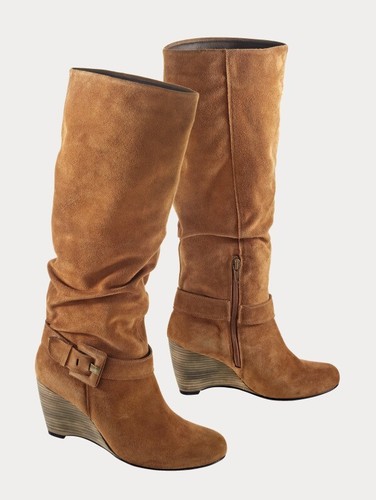 Stiefel keilstiefel leder - stiefel,