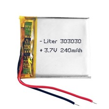 BATTERIE 303030 LiPo 3,7 V 240 mAh 0,888 Wh Telefon Laptop Video Headset GPS