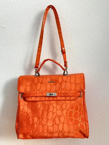 Vintage leder messenger - leder,