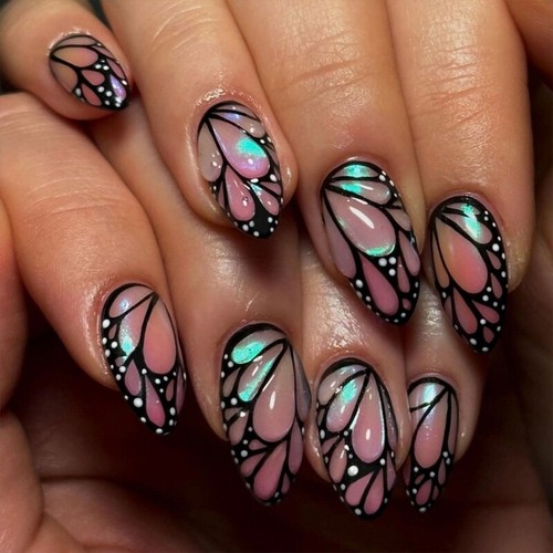 Sparkling butterfly almond - sparkling,