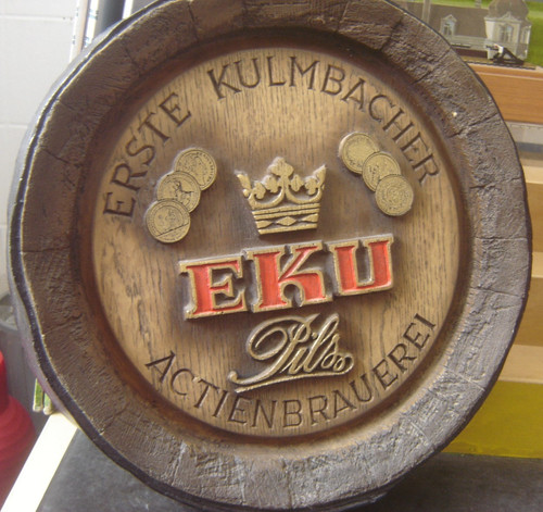 Brauerei werbeschild fassboden - brauerei,
