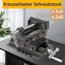 150mm Schraubstock Maschinenschraubstock 2-Achsen Kreuztisch Frästisch Werkbank