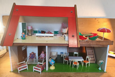 DDR Puppenstube Puppenhaus Haus 2 Etagen Vero Terasse Möbel Zubehör Küche