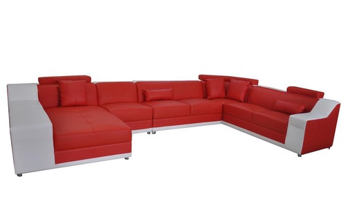 Wohn leder landschaft sofa - wohn,