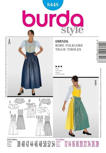 Burda style 8448 langes - nr.,