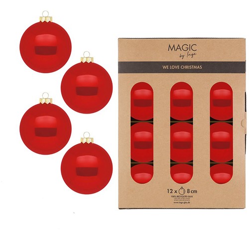 Weihnachtskugeln glas 8cm - weihnachtskugeln,