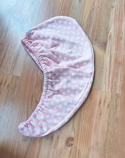 ?Kopfturban Kopfhandtuch Haartrockentuch Baumwolle rosa mit Punkten Turban ??