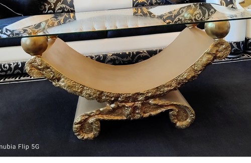 Luxus barock glas couchtisch - barock, glas-couchtisch
