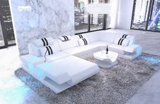 Sofa Leder Wohnlandschaft