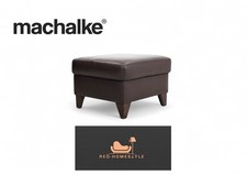 MACHALKE Designer Hocker Leder Braun Pouff Schemel Wohnen Hochwertig Wohnen