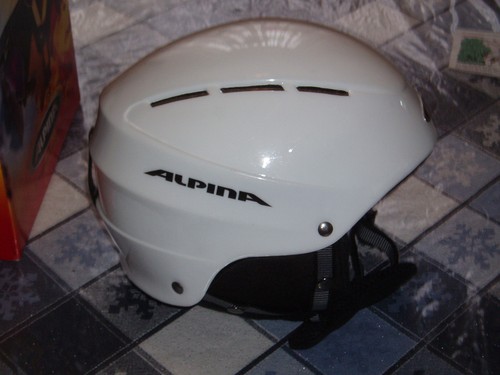 Skihelm alpina white cm - white, 58-61