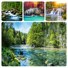 WASSERFALL LANDSCHAFT NATUR 3D