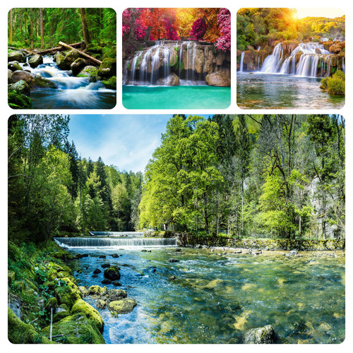 Wasserfall landschaft natur - wasserfall,