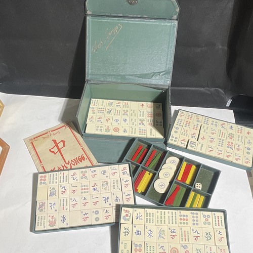 Altes mahjong spiel 1920 - mahjong, um