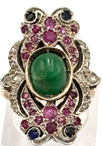 Artdeko navette ring - navette-,