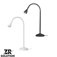 Flexible LED Schreibtischlampe Nachttisch Lampe Arbeitszimmer Leselampe mit Birne UK