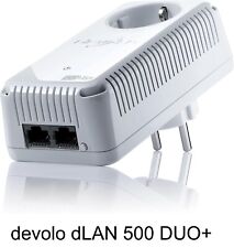 Devolo dLAN 500 DUO+ plus Powerline Netzwerk Steckdose PowerLAN Adapter Extender