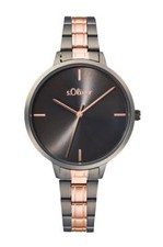 S.Oliver Damenuhr bicolor